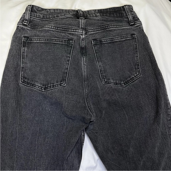 Abercrombie & Fitch The Mom High Rise Curve Love Jeans Black Wash Size 25/0 - Picture 5 of 8